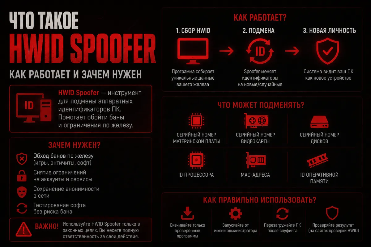 Что такое HWID Spoofer — как работает и зачем нужен